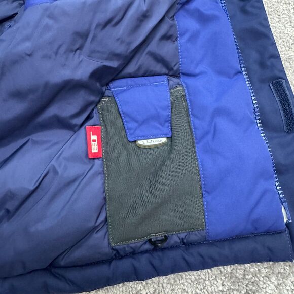 L.L. Bean Vintage Y2K Insulated Ski Snow Hoodie Jacket Mens Large Blue Nylon - Picture 9 of 16